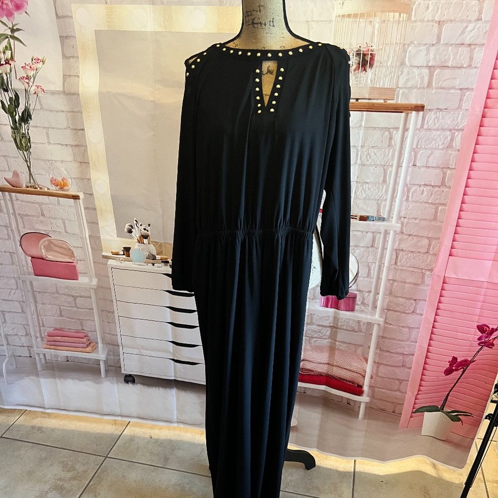 Black Studded Jumpsuit